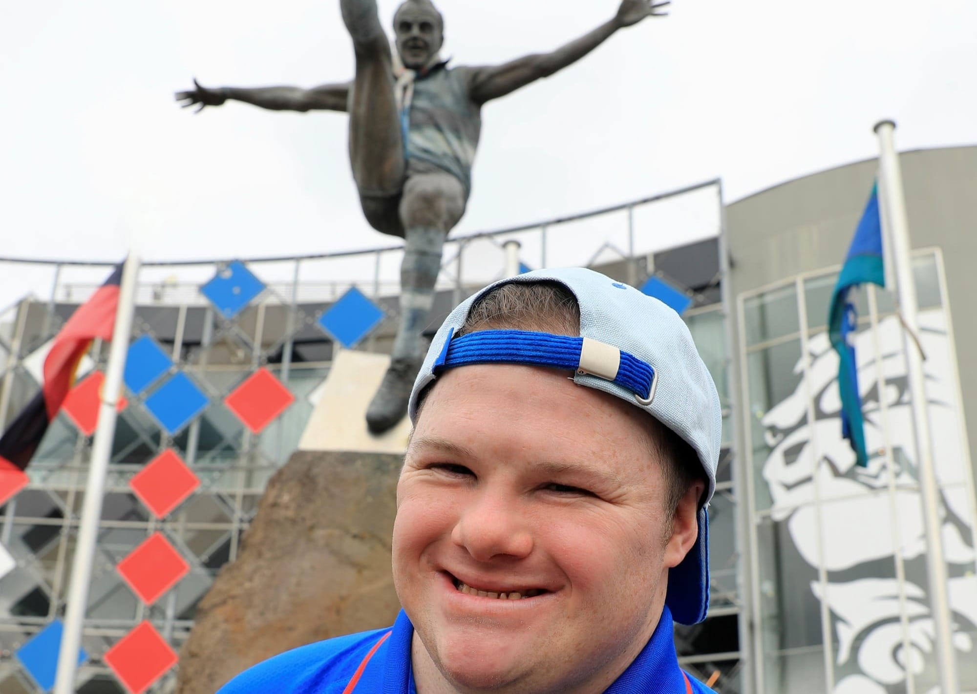 Jess living the dream at the Western Bulldogs