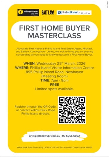 First home buyers’ masterclass coming to the island!