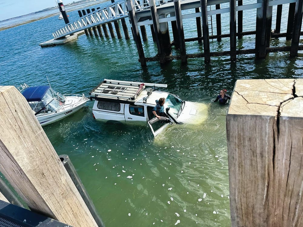 That sinking feeling: Rhyll ramp needs low tide warning post image