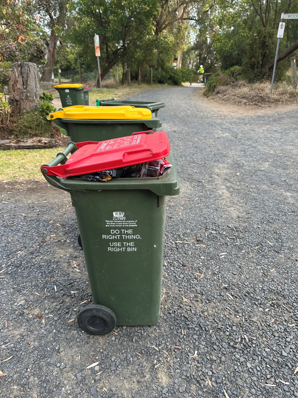 Seeing red over red bins post image