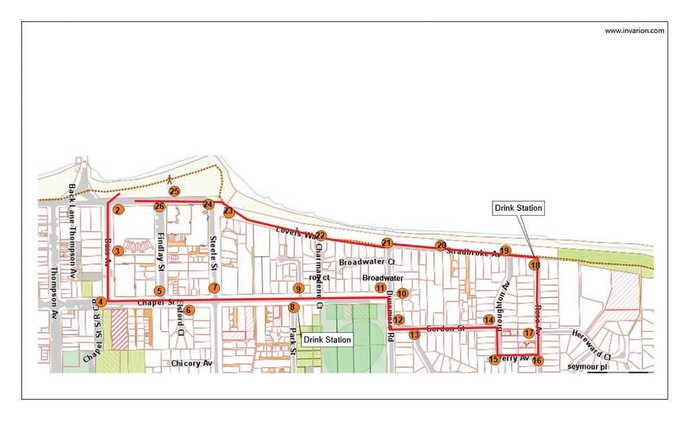 Course change due to rock wall works post image