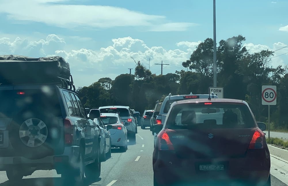 Traffic alert - bumper to bumper off the island post image