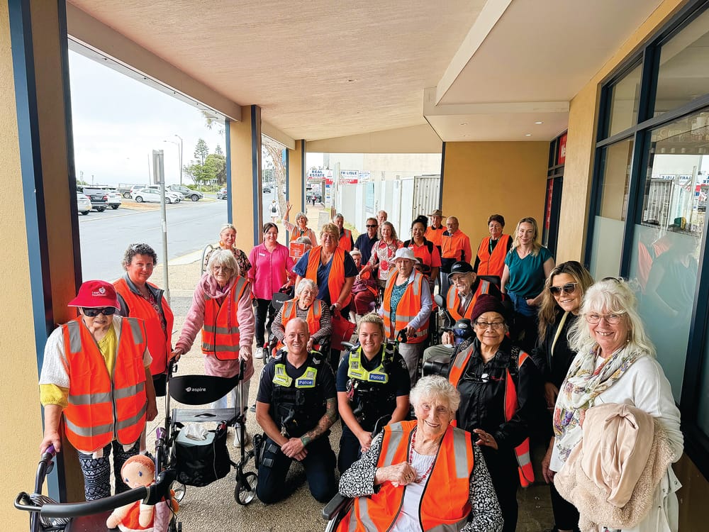 "Vintage Crusaders" take to street for gender-violence post image