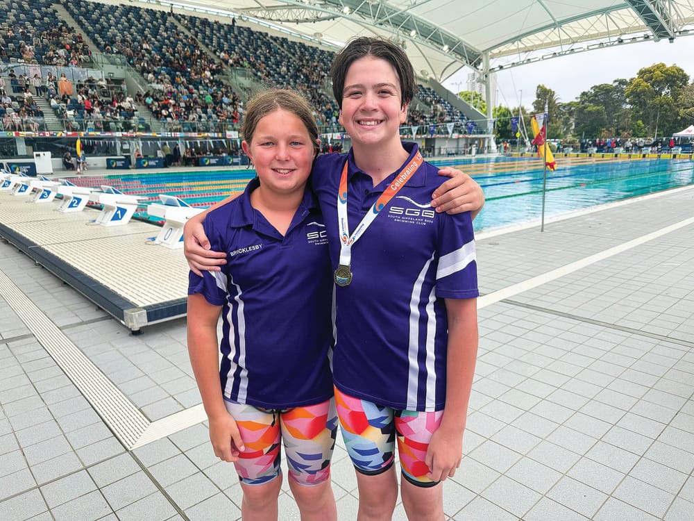 SGB swimmers all smiles at State Sprints post image