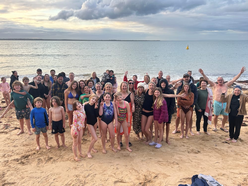 Polar Bear plunge for spring start post image