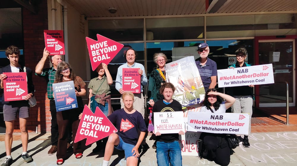 Students target NAB in anti-coal mine protest post image