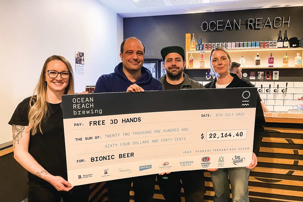 Bionic beer raised $22,000 for Free 3D Hands post image