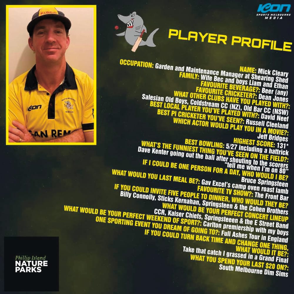 Cricket Player profile - Mick Cleary post image