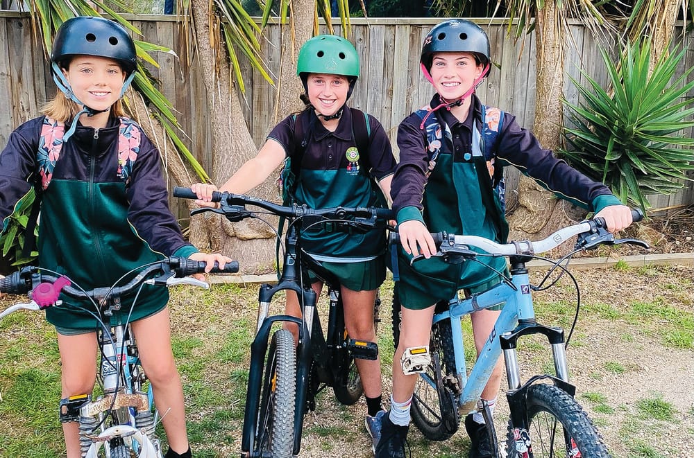 Cowes Primary rides to school post image