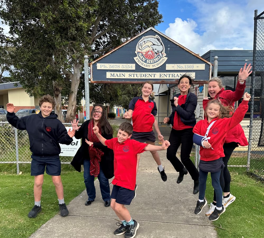 Jumping for joy! Funding for San Remo Primary post image