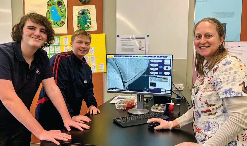 Students get close up with electron microscope post image