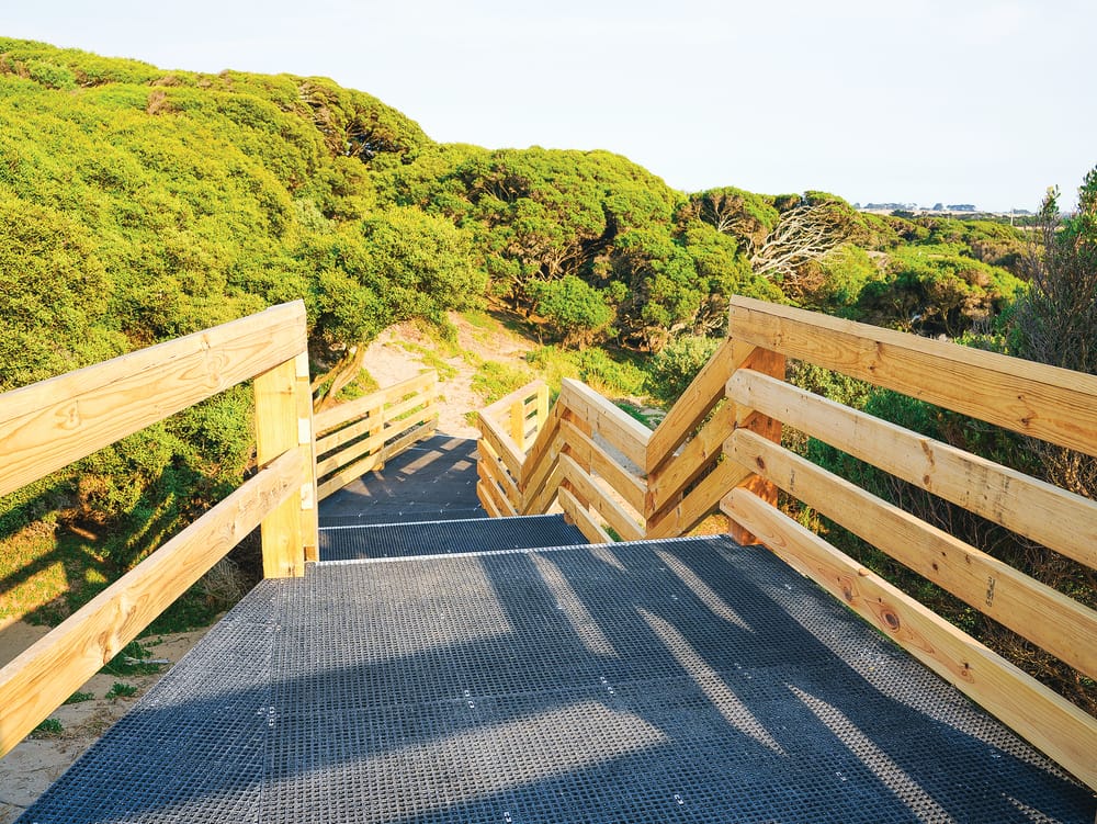 Forrest Caves car park and beach stairway closed post image