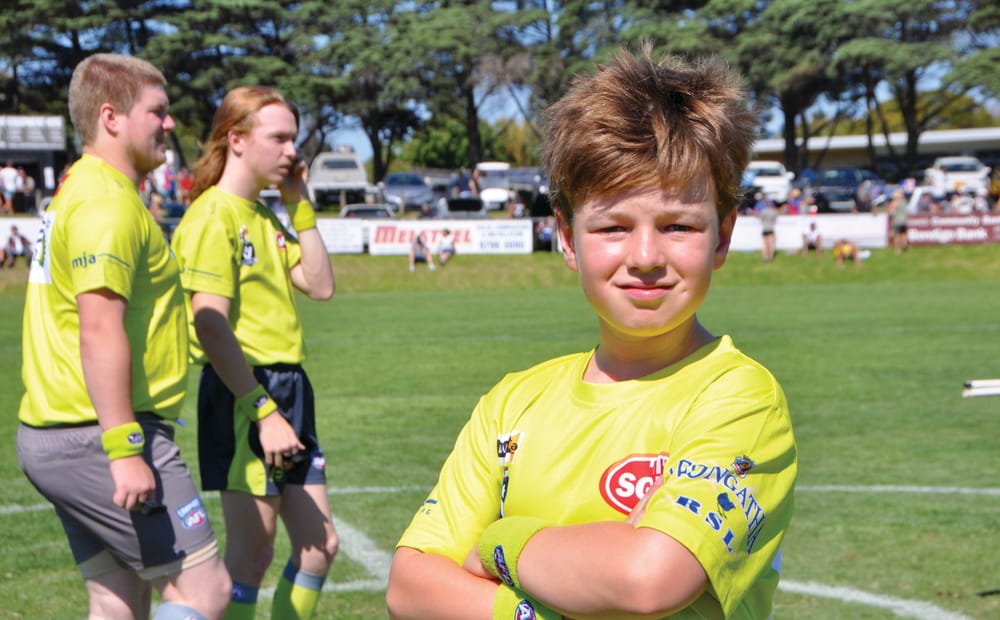 Oscar's first time on the field post image