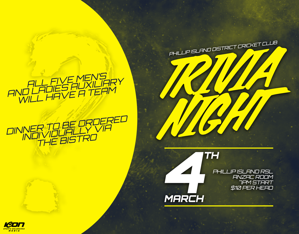 Cricket Club Trivia Night post image