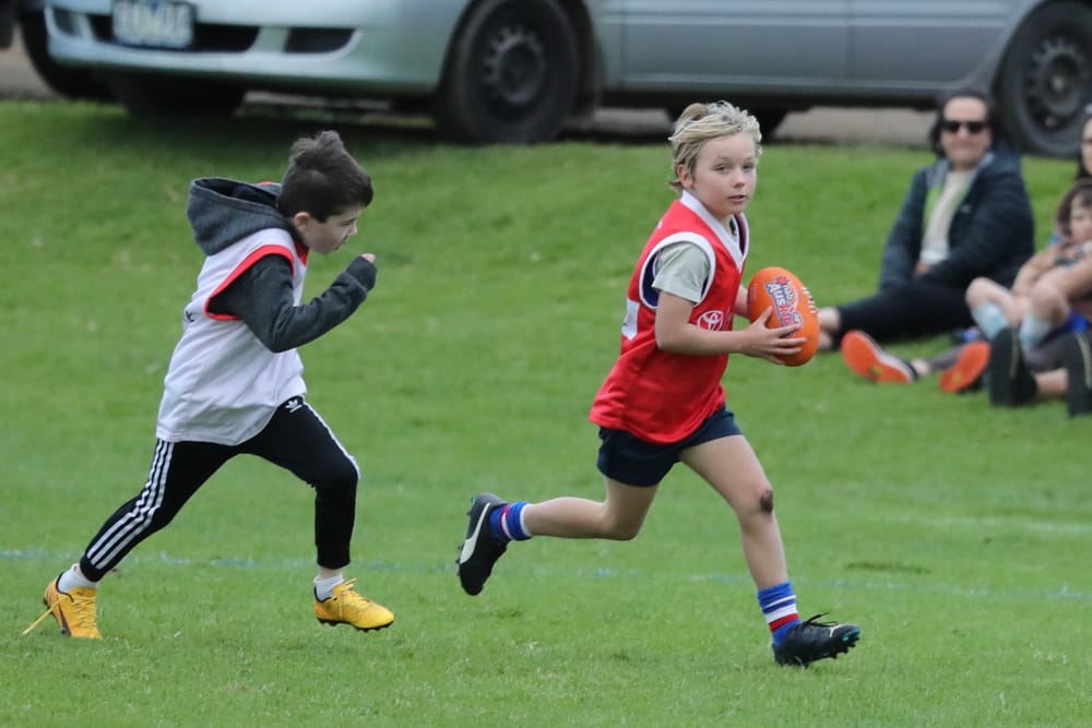 Aus Kick kids enjoy half time match post image