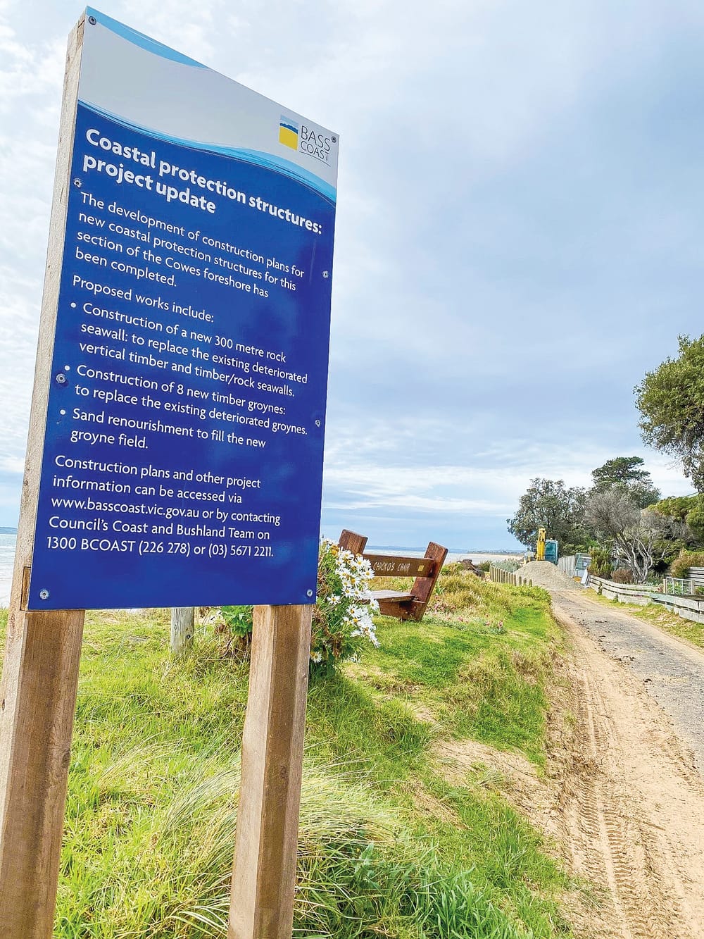 Cowes east erosion works begin post image