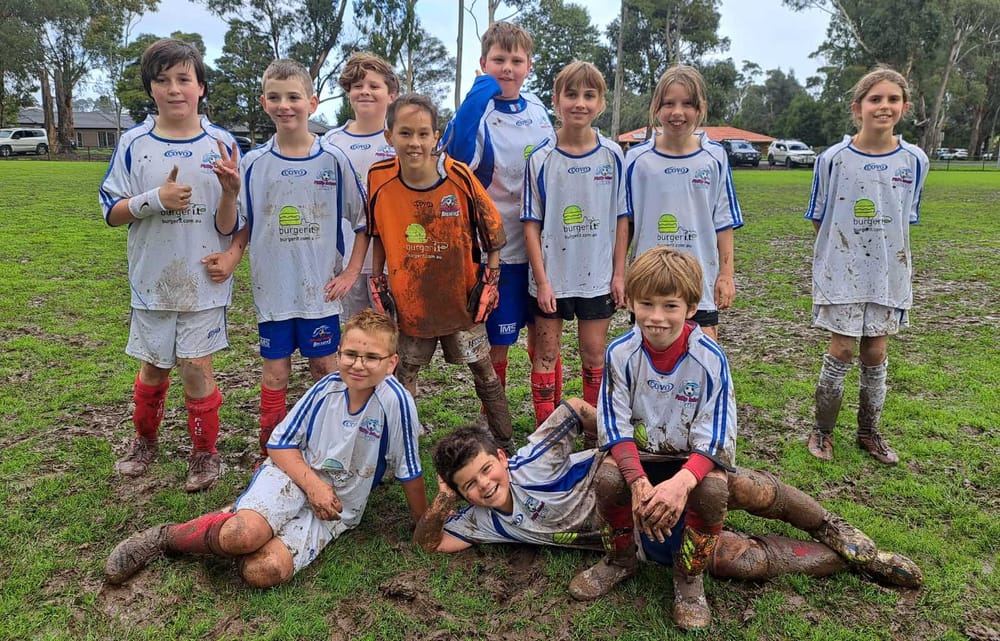 Big weekend for Island soccer despite the wet - U12B Red and Blue post image