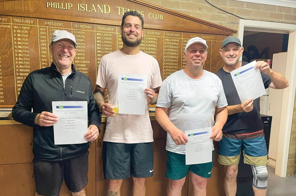 Tuesday Night Men's tennis competition post image