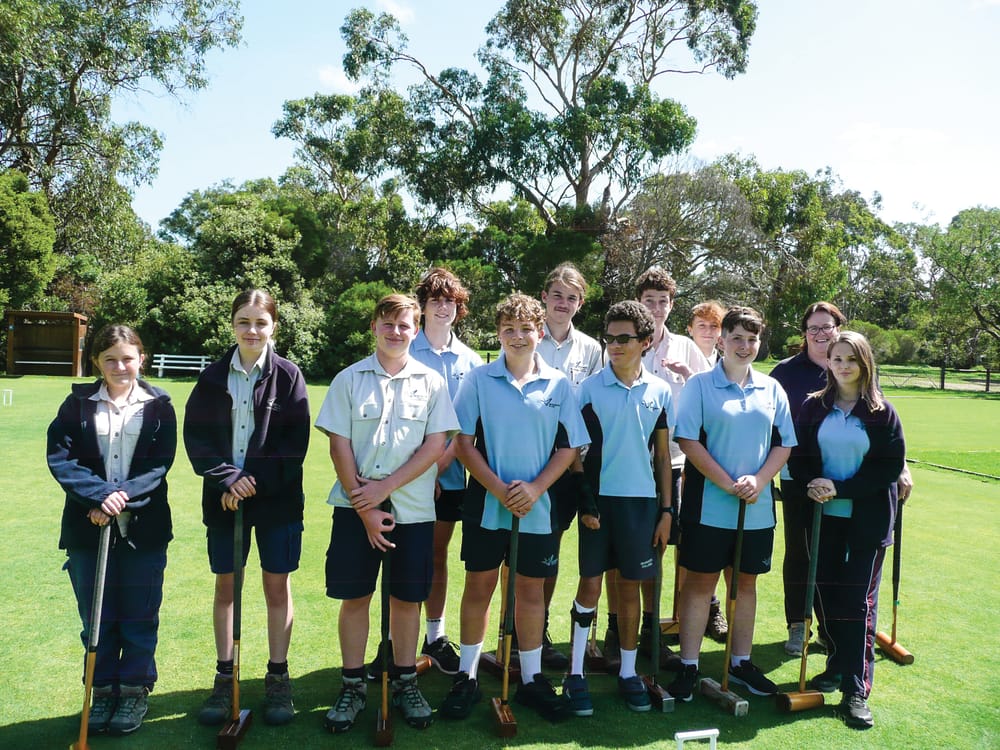 Newhaven College students take on croquet post image