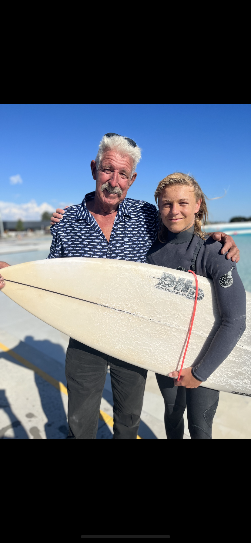 Lachie takes to the waves again post image