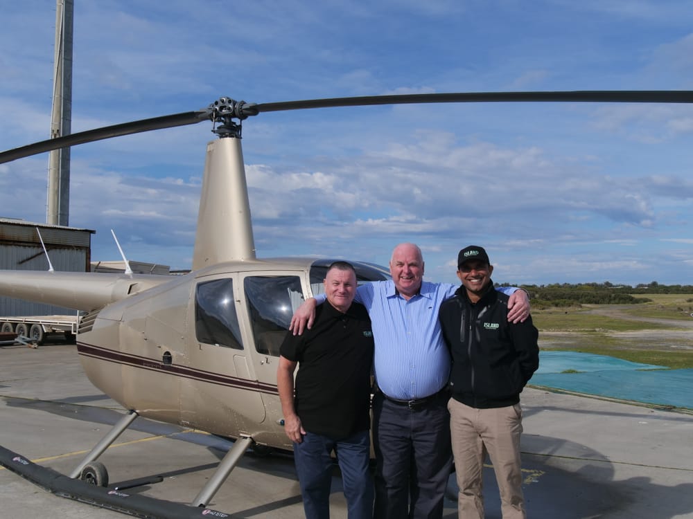 Helicopters return to the island post image