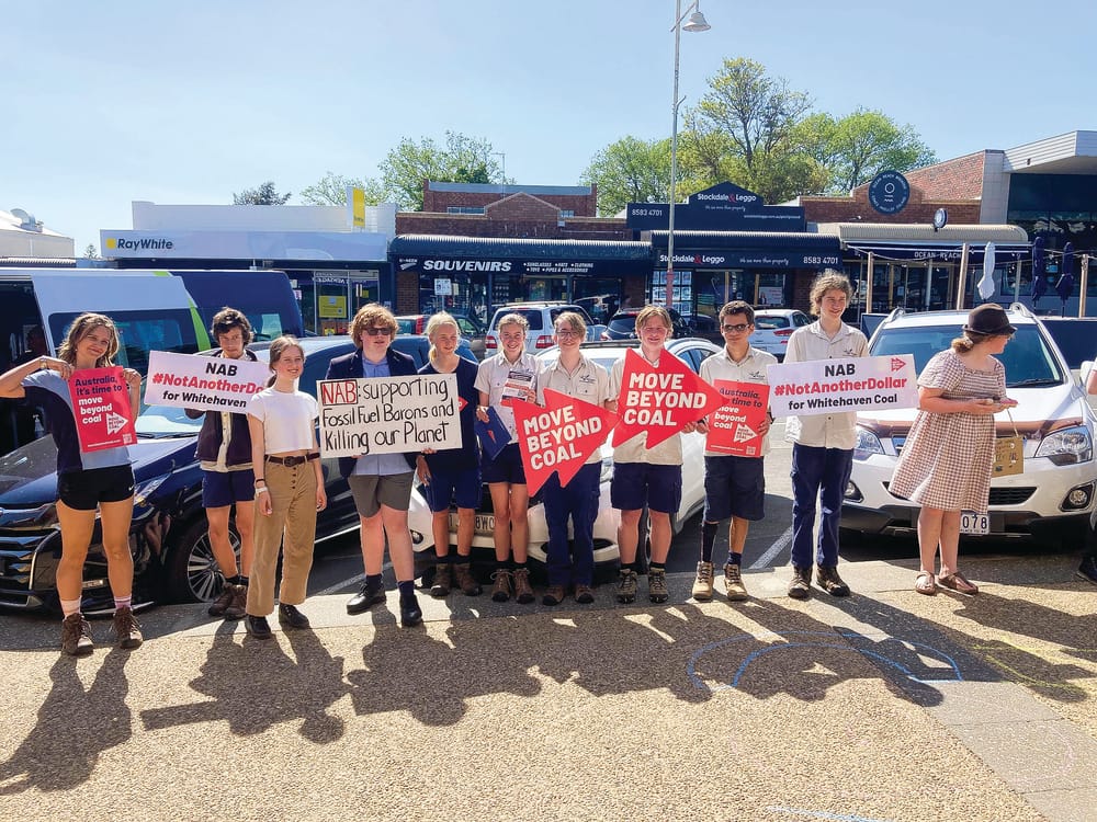 Student strikers target NAB post image
