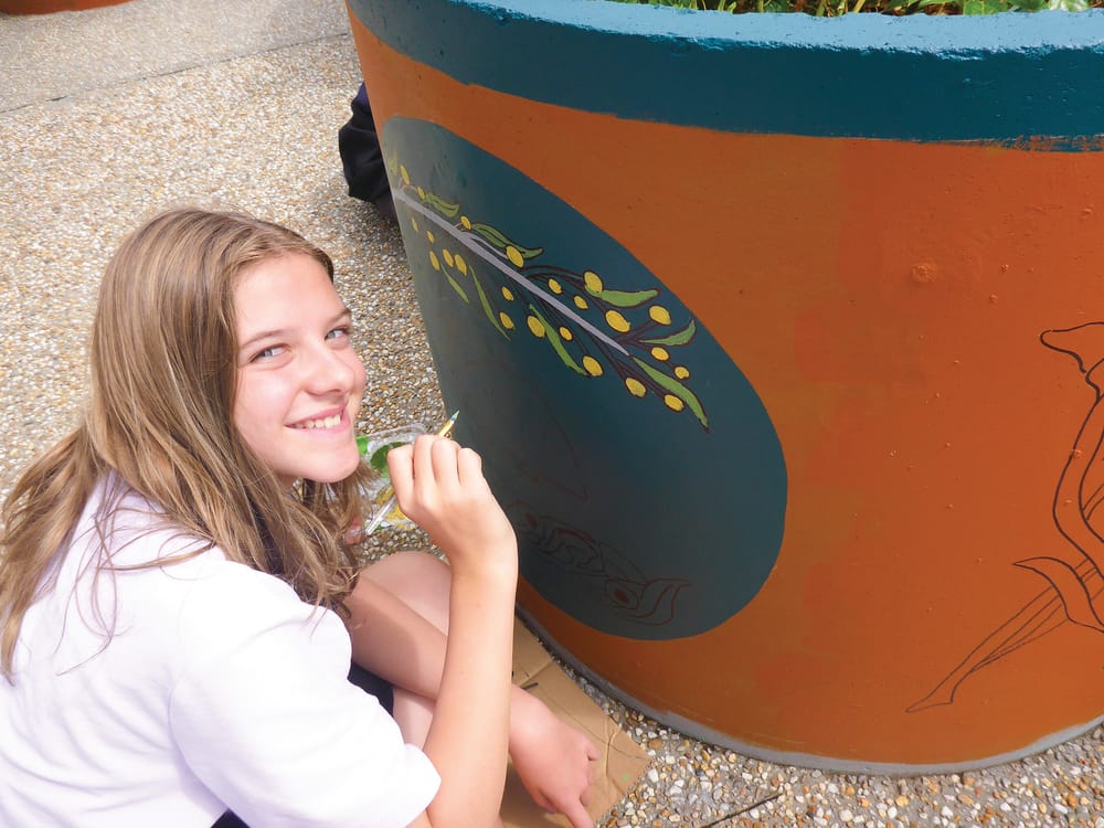 San Remo students paint new school mural post image