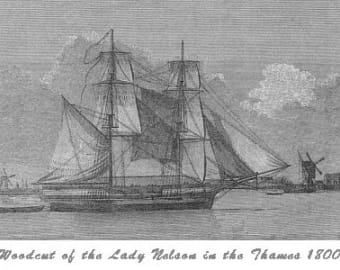 The Lady Nelson on Churchill Island in 1801. post image