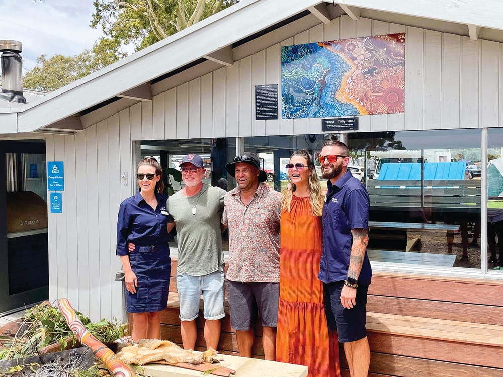 Artwork adorns new meeting area at holiday park post image