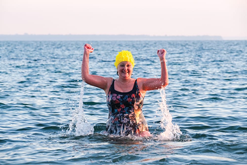 Lynda's incredible icy plunge post image