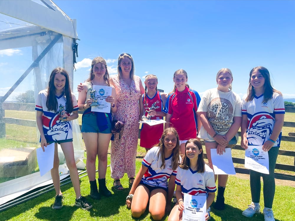 Phillip Island Football Netball club presentation day - Netball award winners post image