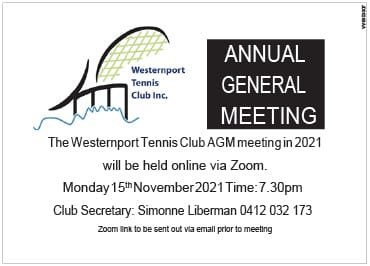 Westernport Tennis Club AGM post image