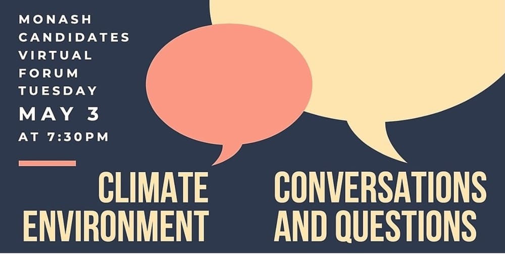 Monash candidates - online forum post image