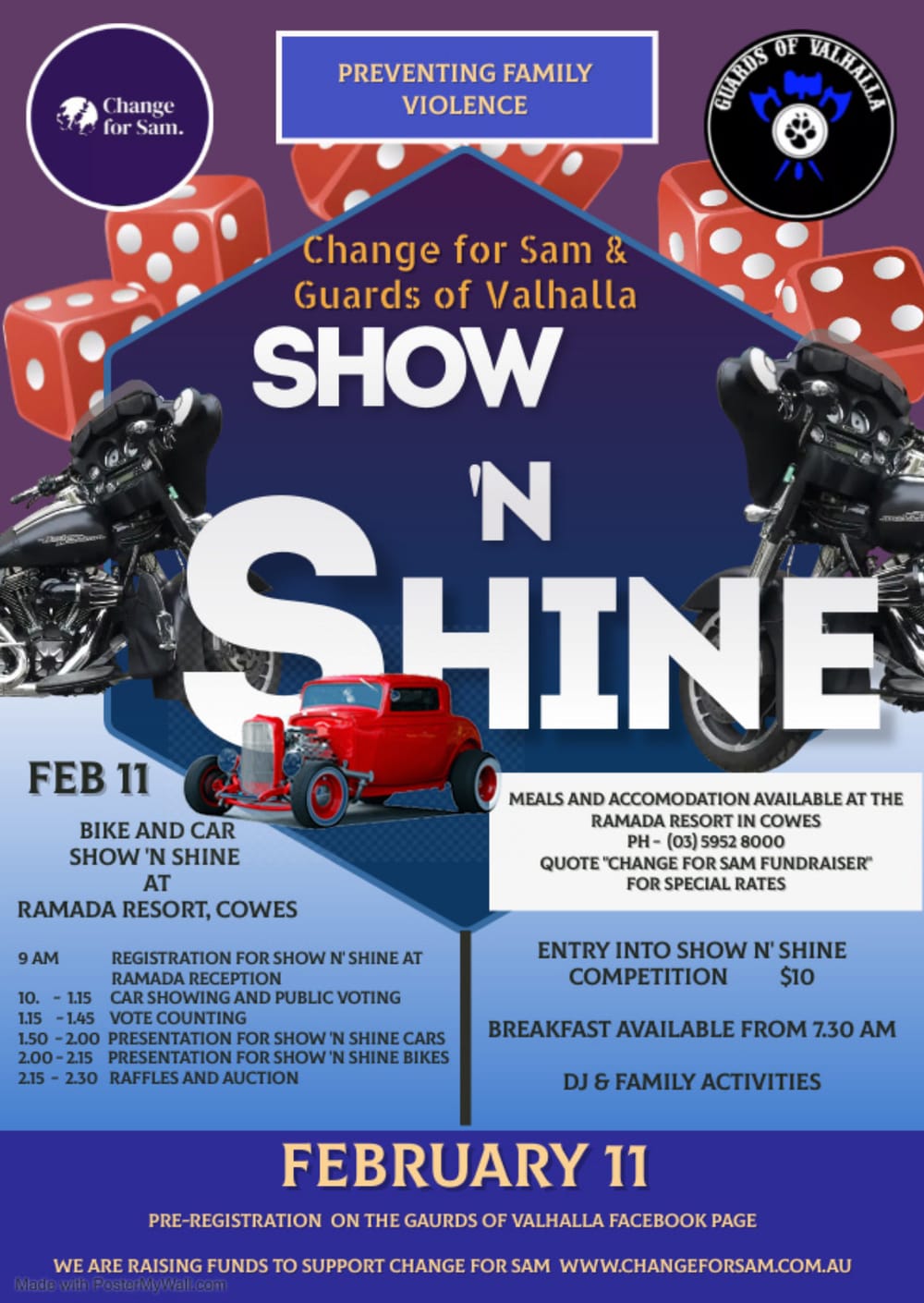 Change for Sam and Guards of Valhalla - Show 'N Shine post image