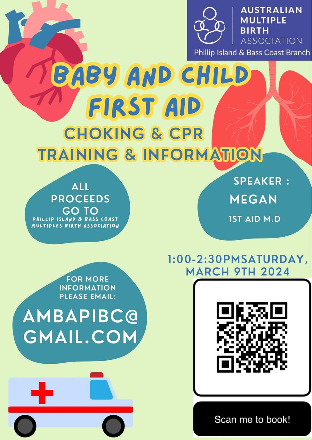 Baby and child first aid - choking and CPR post image