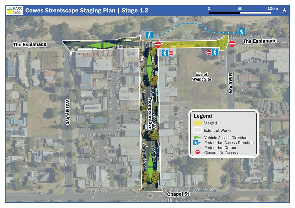 Cowes Streetscape work to recommence post image