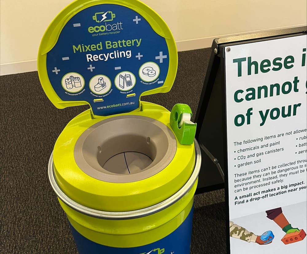 Batteries don't go in the bin post image