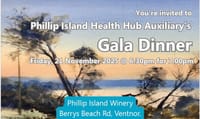 Gala Dinner: Phillip Island Health Hub Auxiliary post image