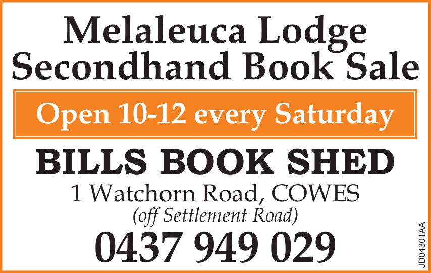 Melaleuca Lodge Secondhand Book Sale post image