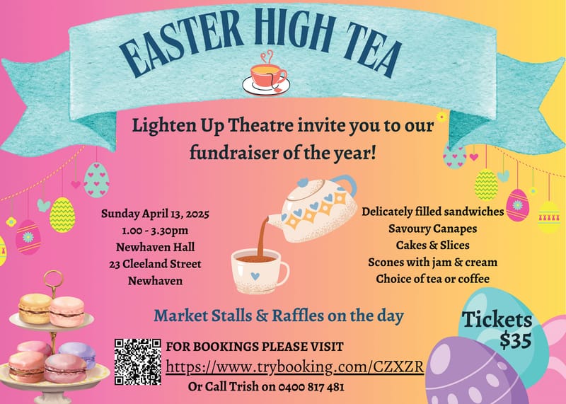 Lighten Up Theatre high tea post image