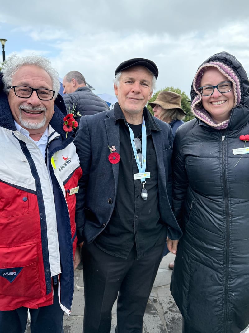 Rain does not dampen the dedication post image