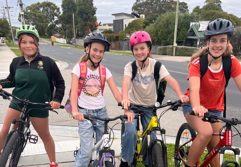 Riding to school in style post image